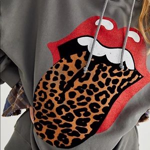 Free People Rolling Stones Hoodie